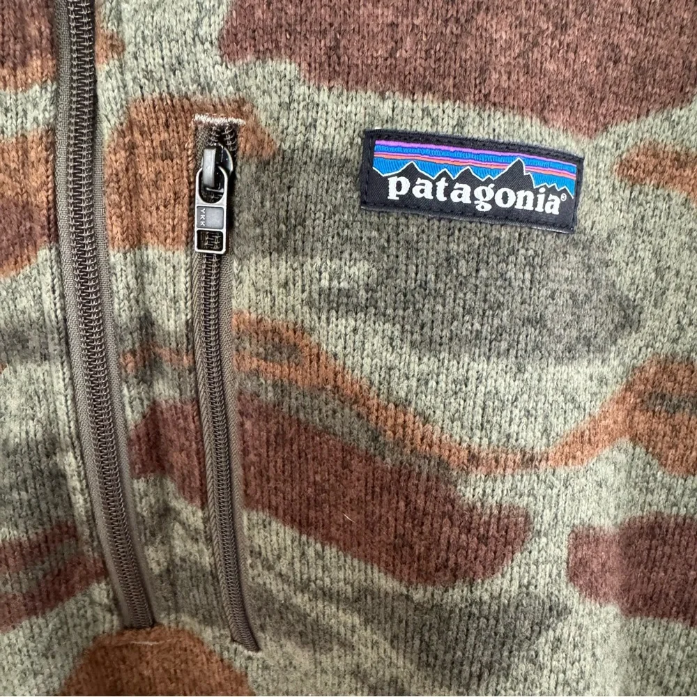 Patagonia Better Sweater Adult XL Camo 1/4 Zip Fleece Outdoor Mens 25523 BWSK - Picture 4 of 10